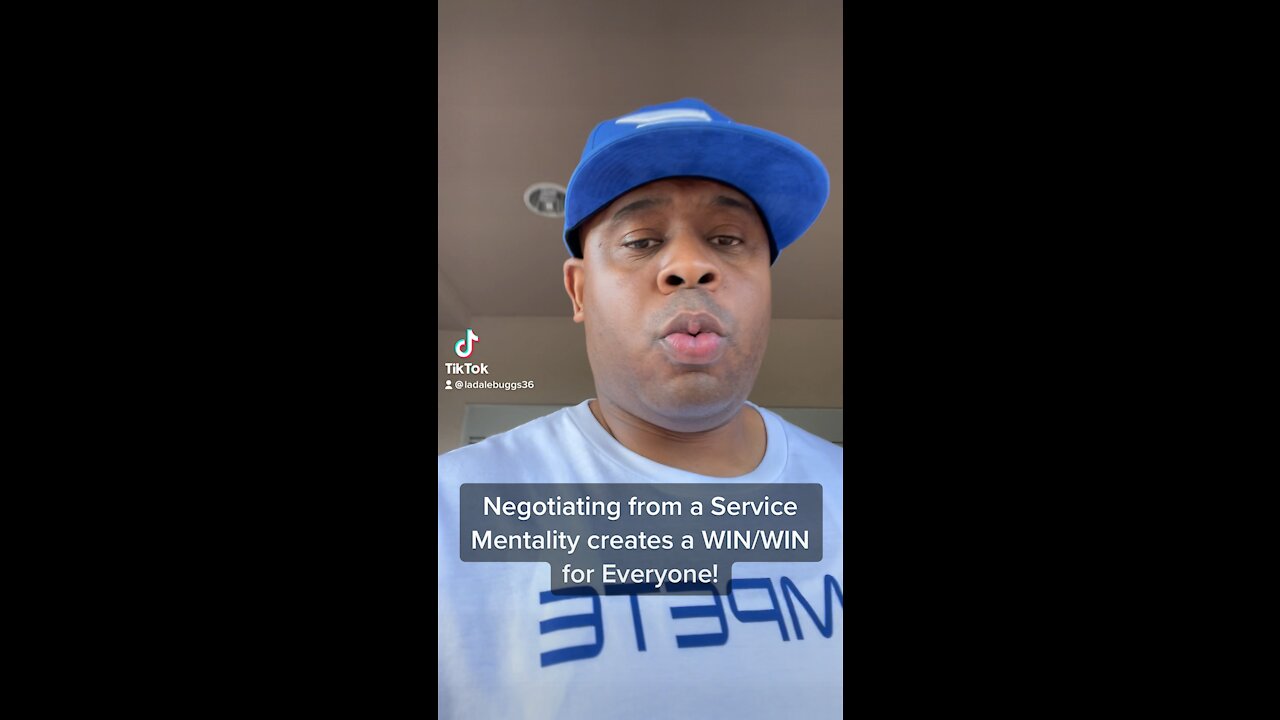 Negotiating from a Service Mentality creates a WIN/WIN for Everyone!