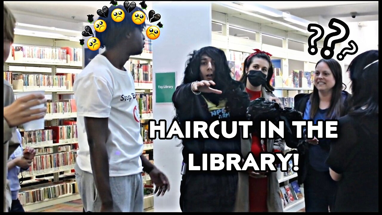 Me Getting Haircut In The Library!