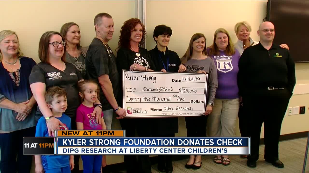 Kyler Strong Foundation donates check