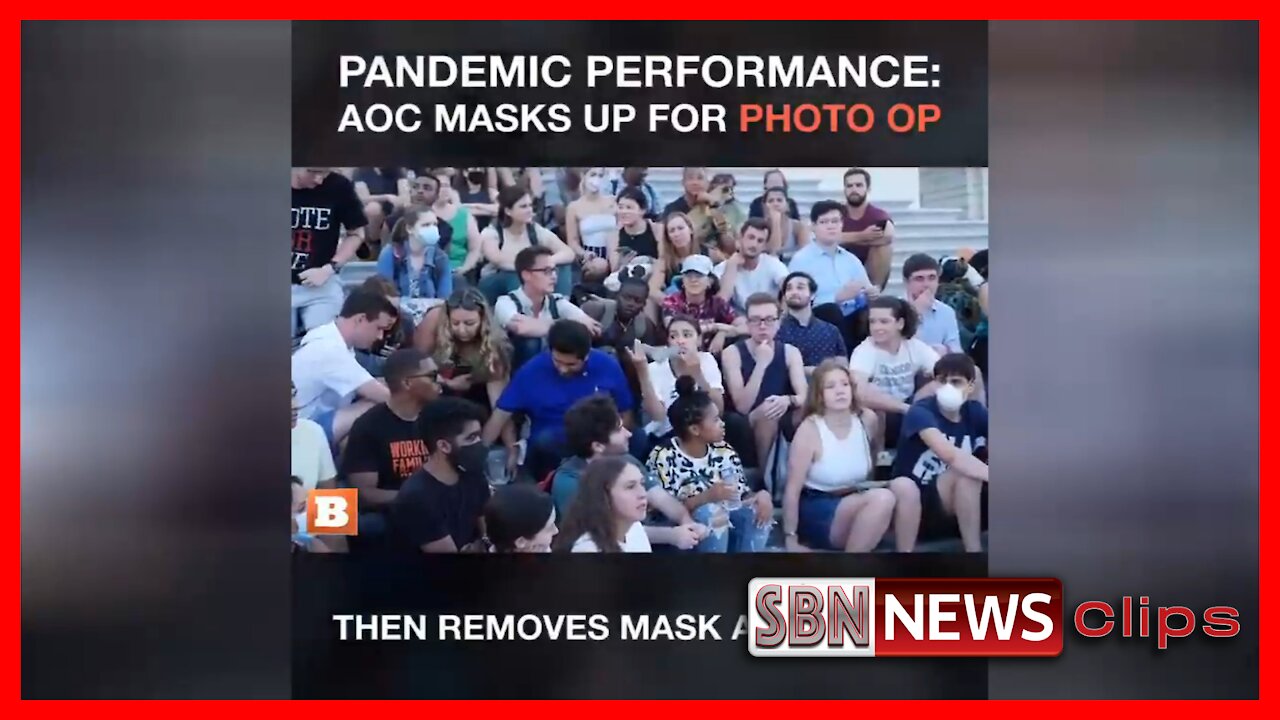 Pandemic Performance: AOC Masks Up for Photo Op Then Removes It Afterwards - 2865