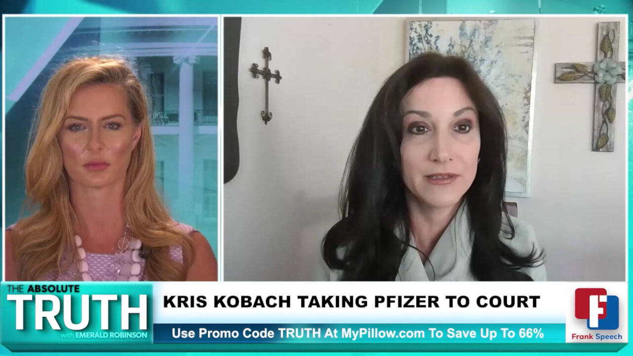 Kansas AG Kris Kobac is taking Pfizer to court! - Emerald Robinson with Karen Kingston