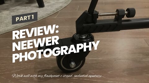 Review: Neewer Photography Professional Heavy Duty Tripod Dolly with Rubber Wheels and Adjustab...