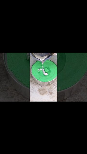 Watch metal melting on Sand #shorts