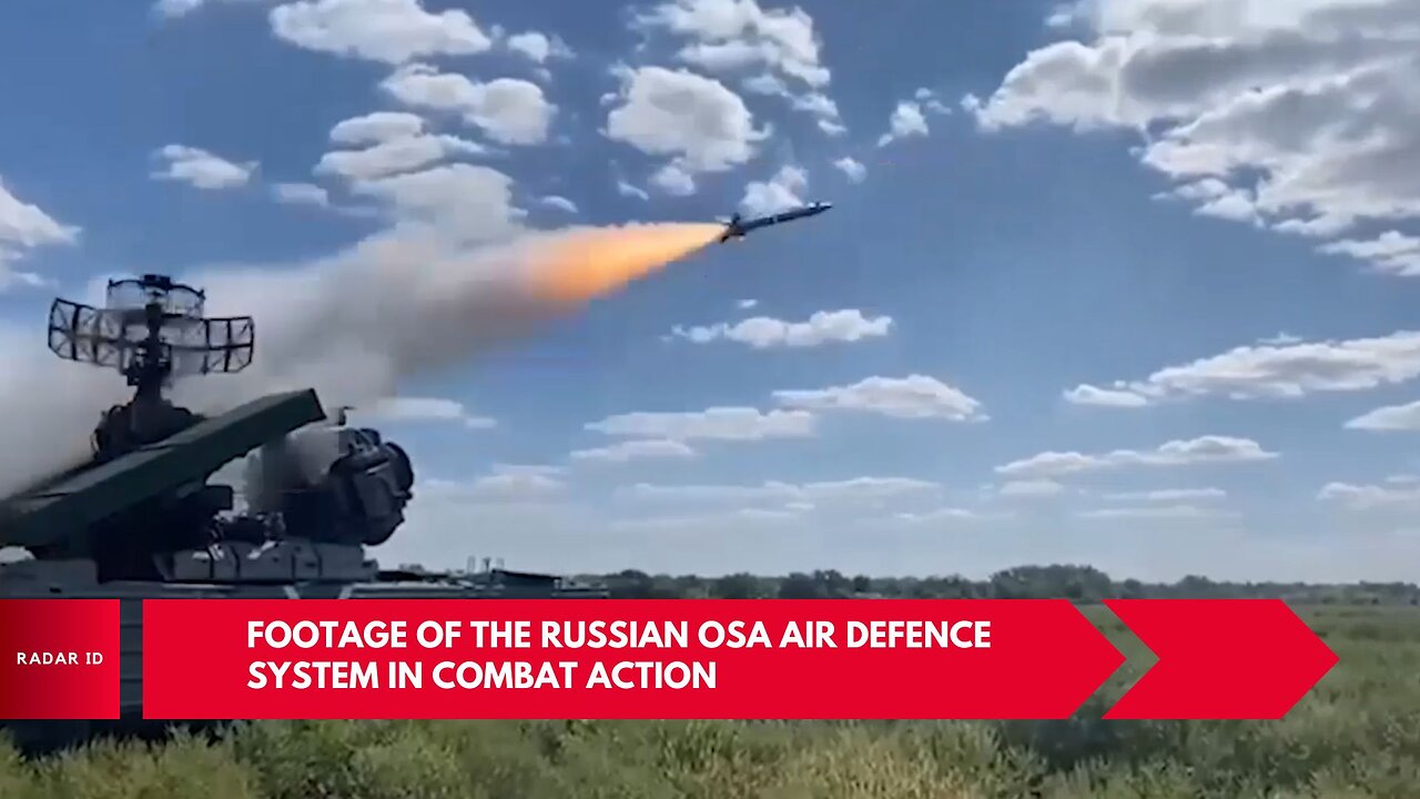 Footage of the Russian Osa air defense system in combat action within military operation in Ukraine