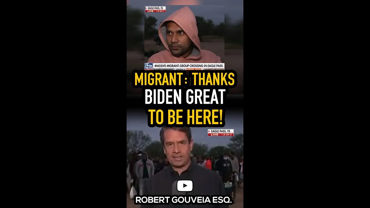 Migrant Thanks Biden #shorts