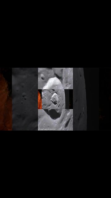 Photographs that show an Obelisk on the Moon next to the Ukert Crater !? #moon #anomalies #lunar