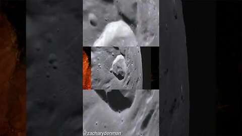 Photographs that show an Obelisk on the Moon next to the Ukert Crater !? #moon #anomalies #lunar