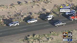 Traffic backed up due to police situation near Interstate 10 and Casa Blanca Road