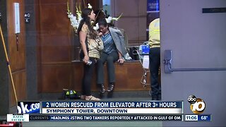 2 women rescued from San Diego elevator after three hours