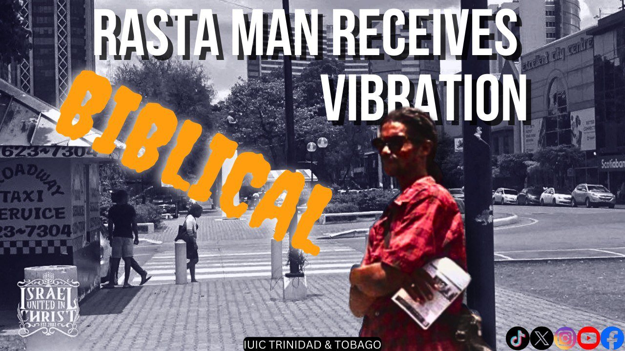 RASTA MAN RECEIVES BIBLICAL VIBRATION