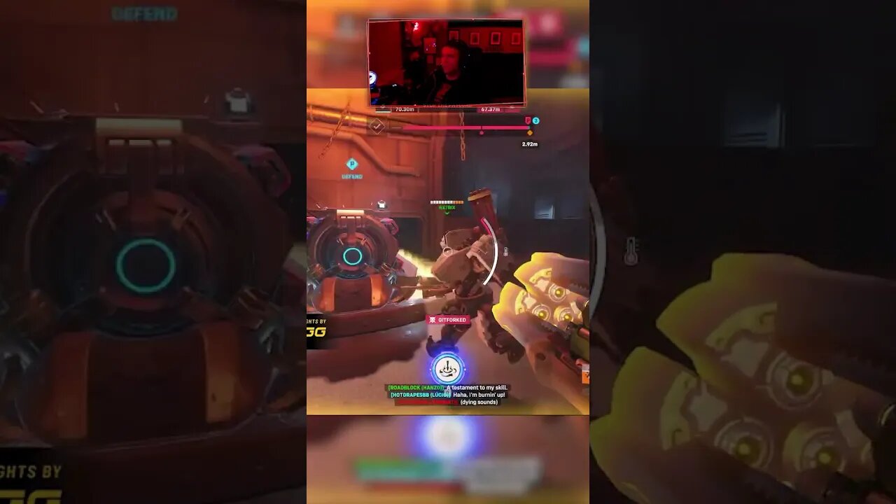 When defending you don't need to stand on the payload - Overwatch 2