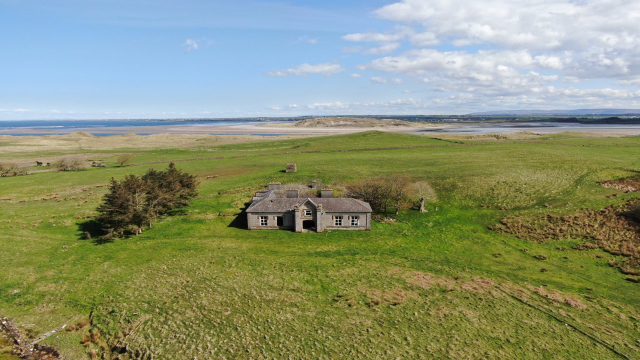 Irish drone captures historic abandoned home on desolate island