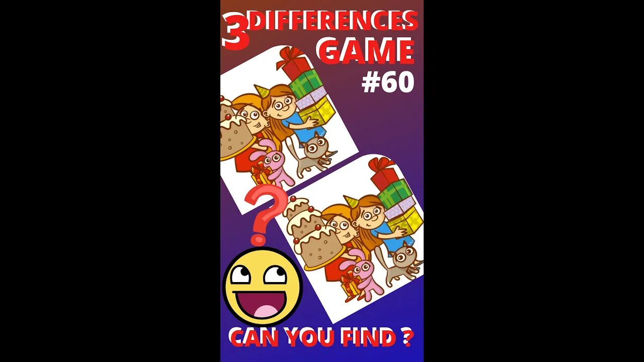 3 DIFFERENCES GAME | #60