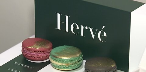 Herve macarons at dispensary