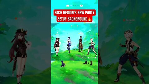 *NEW* Party setup Background’s in GENSHIN IMPACT 4.0 #genshinimpact #genshin #shorts