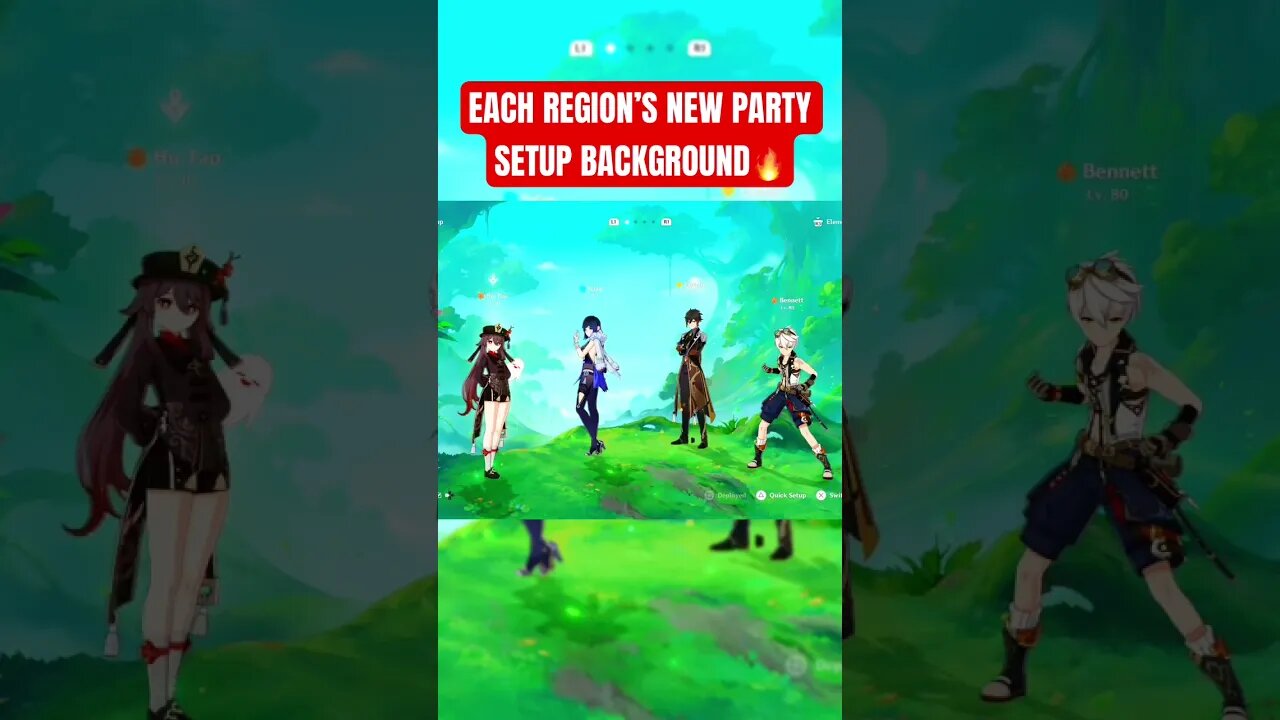 *NEW* Party setup Background’s in GENSHIN IMPACT 4.0 #genshinimpact #genshin #shorts