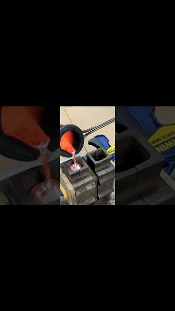 Pouring Molten Metal into Molds