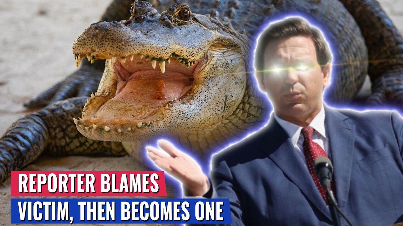 REPORTER ASKS DESANTIS ABOUT COVID - DESANTIS THROWS THEM TO THE GATORS 🐊