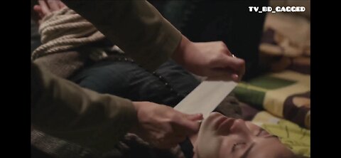 Unconscious Arab beauty has her mouth taped shut