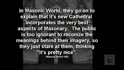 Cathedral of St. John the Divine has Masonic images of their planned destruction