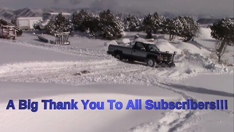 Snowplowing On The Ranch