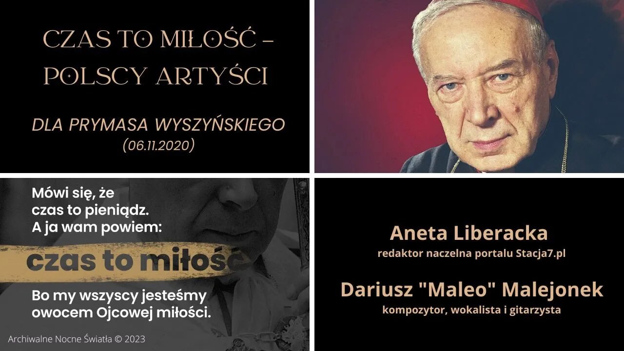 Czas to miłość – polscy artyści dla Prymasa Wyszyńskiego (06.11.2020)