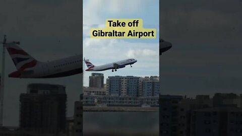 #shorts BA493 Take off From Gibraltar Airport