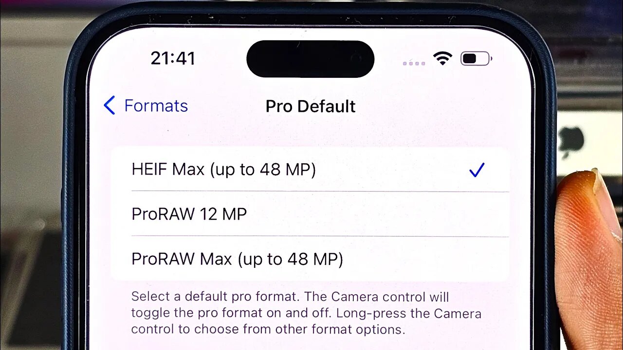 How To Activate 48mp in iPhone 15 Pro Max