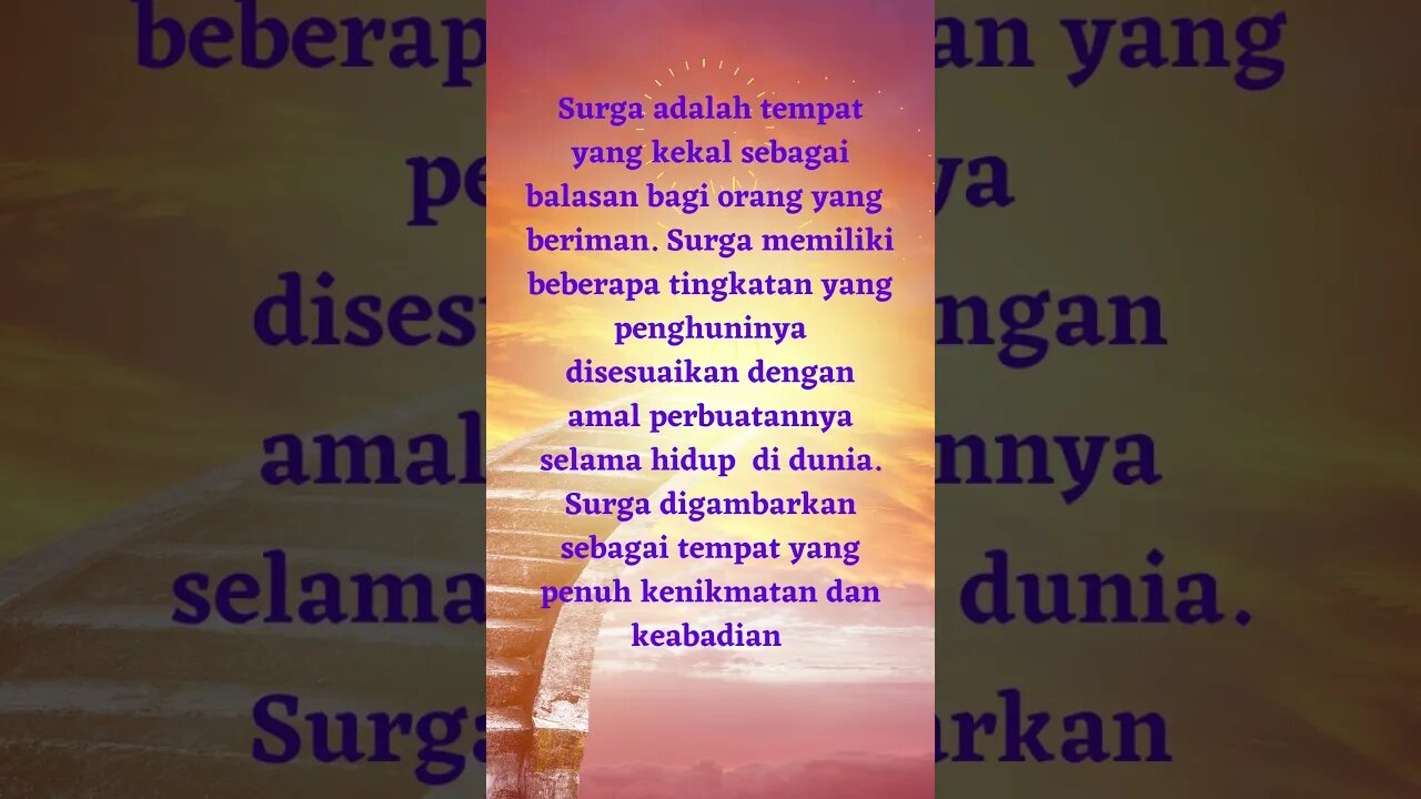YANG DISEBUT SURGA? #agamaislam #dakwahislam #videoshort