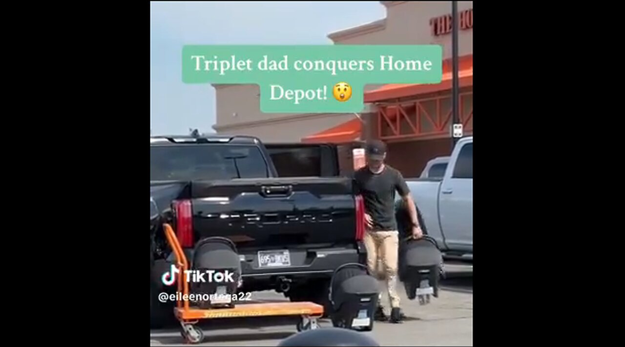 Father Of Triplets Conquers Home Depot