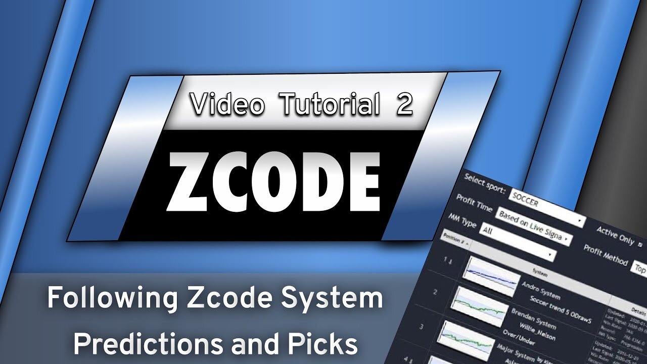 Video Tutorial 2 — "Following Zcode System Predictions and Picks"