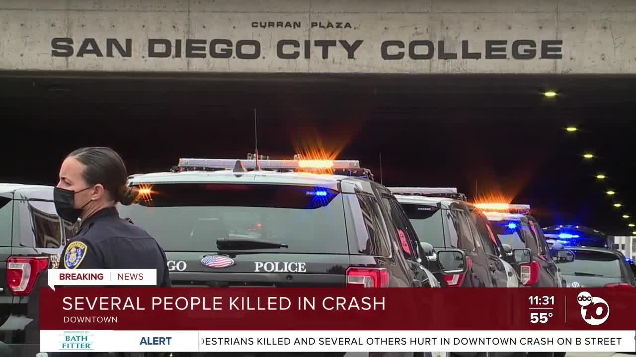 Witness reacts to crash near City College