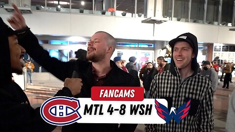 ON S'EN SOUVIENT PAS DU MATCH ! | MTL 4-8 WSH | FANCAM