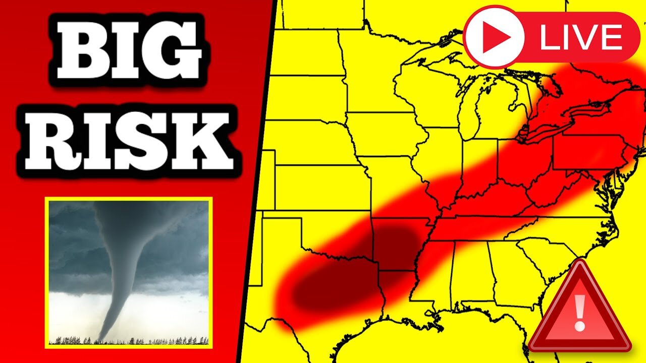 BREAKING Tornado Warning Coverage - Tornadoes Possible - With Live Storm Chasers