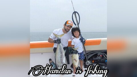 Hamdan with children Catch fish