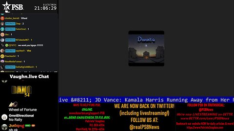 2024-11-02 21:00 EDT - Saturday Night Vibe: with Dano54