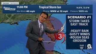 Tropical Storm Ian forms over central Caribbean sea, forecast to become Category 3 hurricane