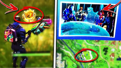 Fortnite "A LOOMING THREAT" Secret Challenge! (Fortnite: Season 4 Week 2 Secret BattleStar Location)