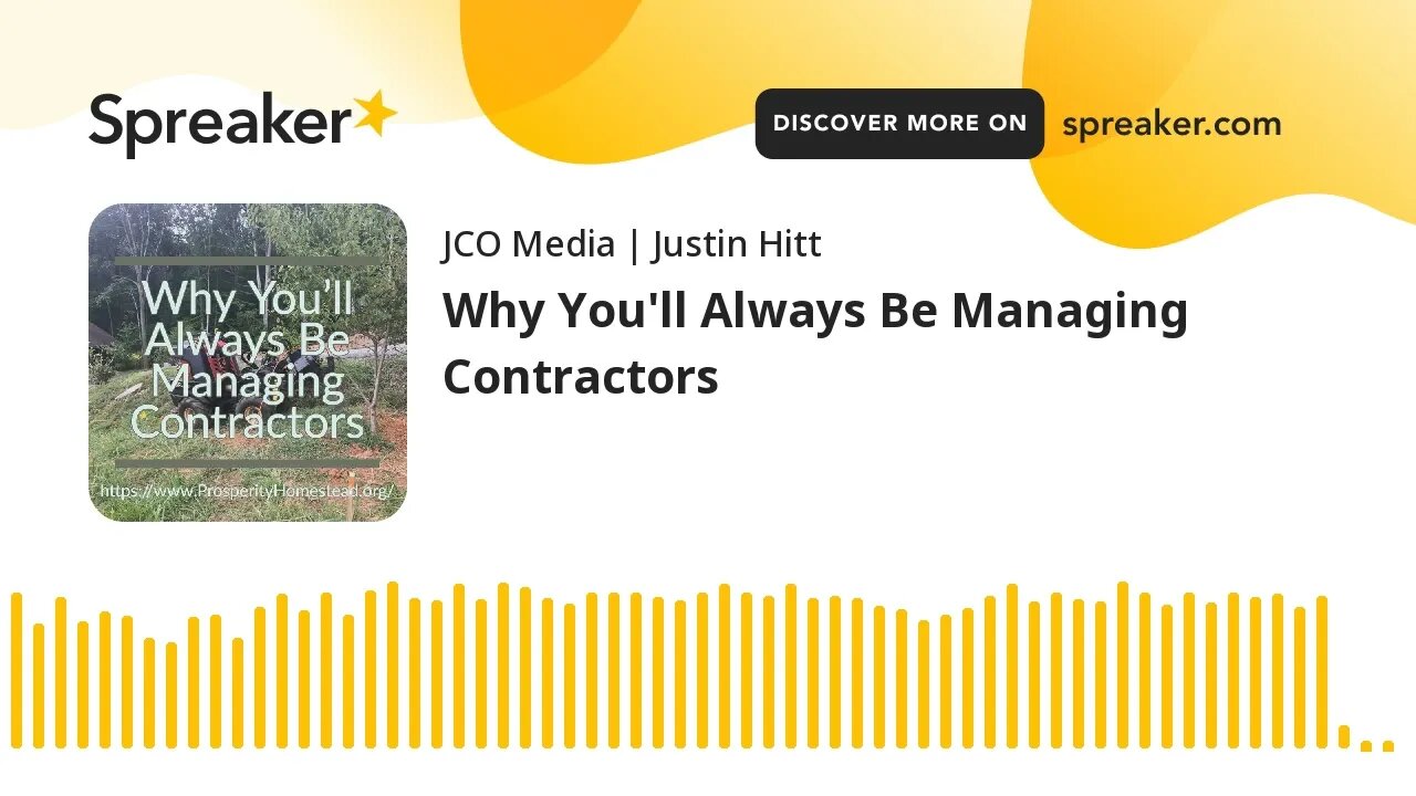 Why You'll Always Be Managing Contractors