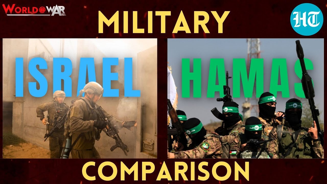 Israel vs hamas militar, number of fighters,rockets comparison