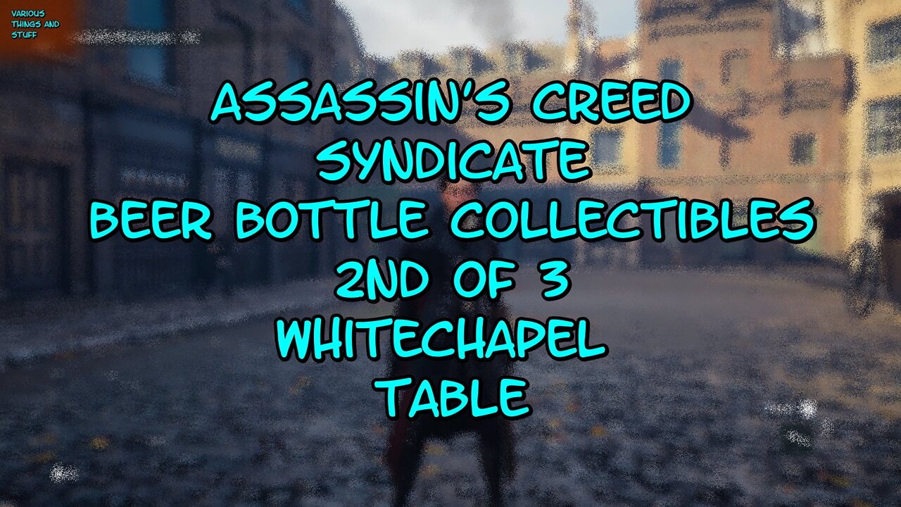 Assassin's Creed Syndicate Beer Bottle Collectible 2nd of 3 Whitechapel Table