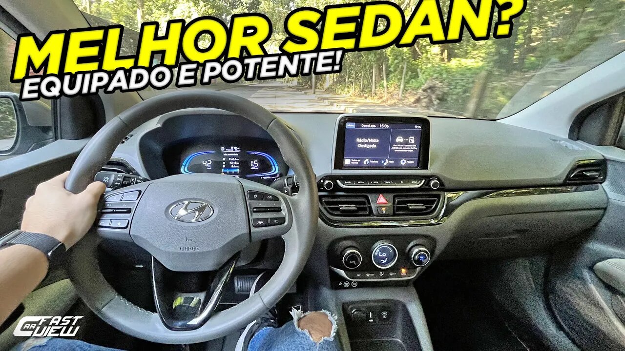 TEST DRIVE NOVO HYUNDAI HB20S PLATINUM PLUS 2023 O +EQUILIBRADO DA CATEGORIA, BEM POTENTE E EQUIPADO