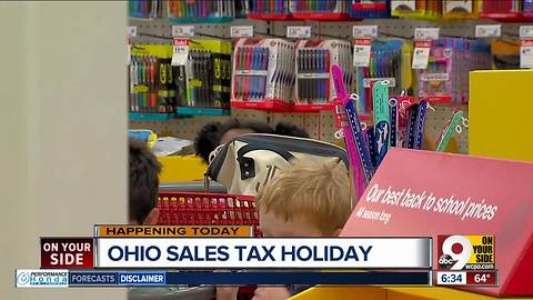 Ohio sales tax holiday begins