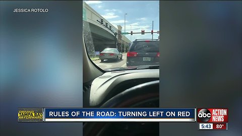 Rules of the road: When can I legally turn left on red?