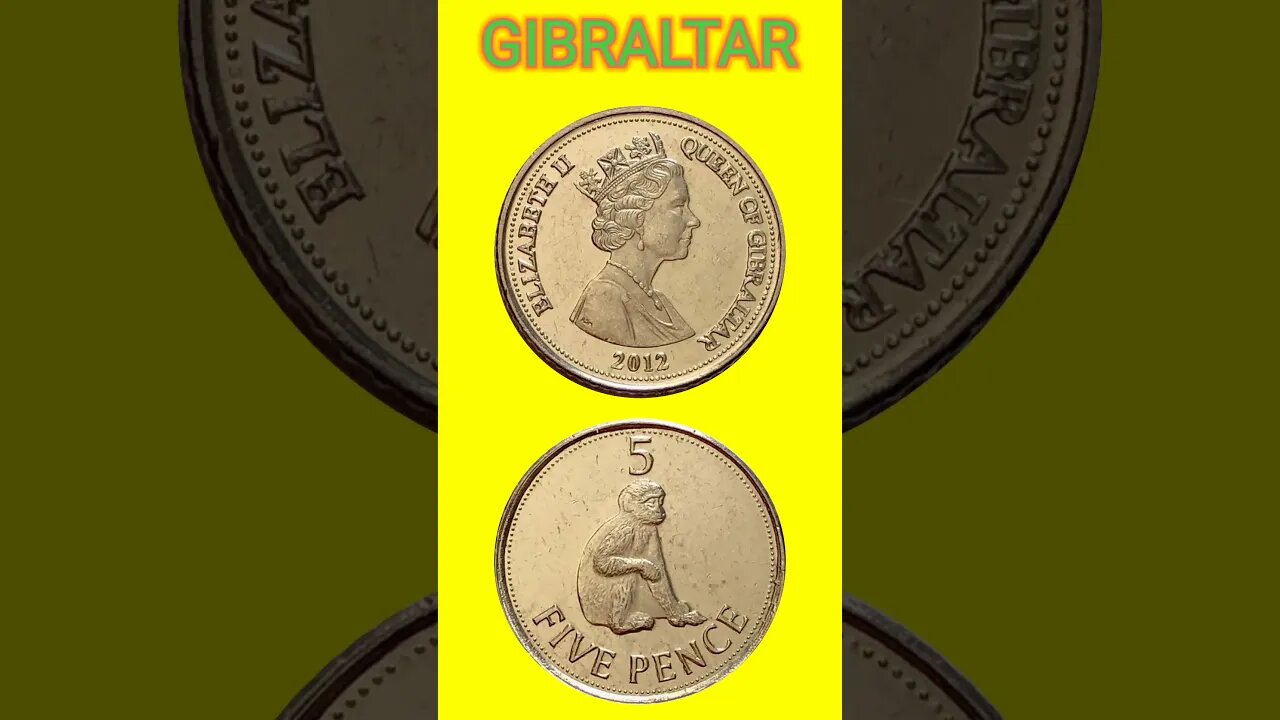 GIBRALTAR 5 PENCE 2012.#shorts @COINNOTESZ #gibraltar