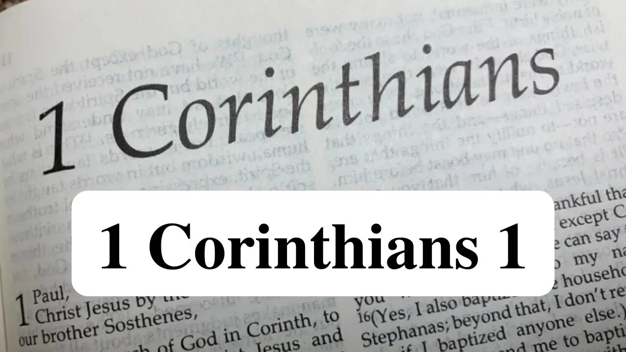 1 Corinthians Chapter 1