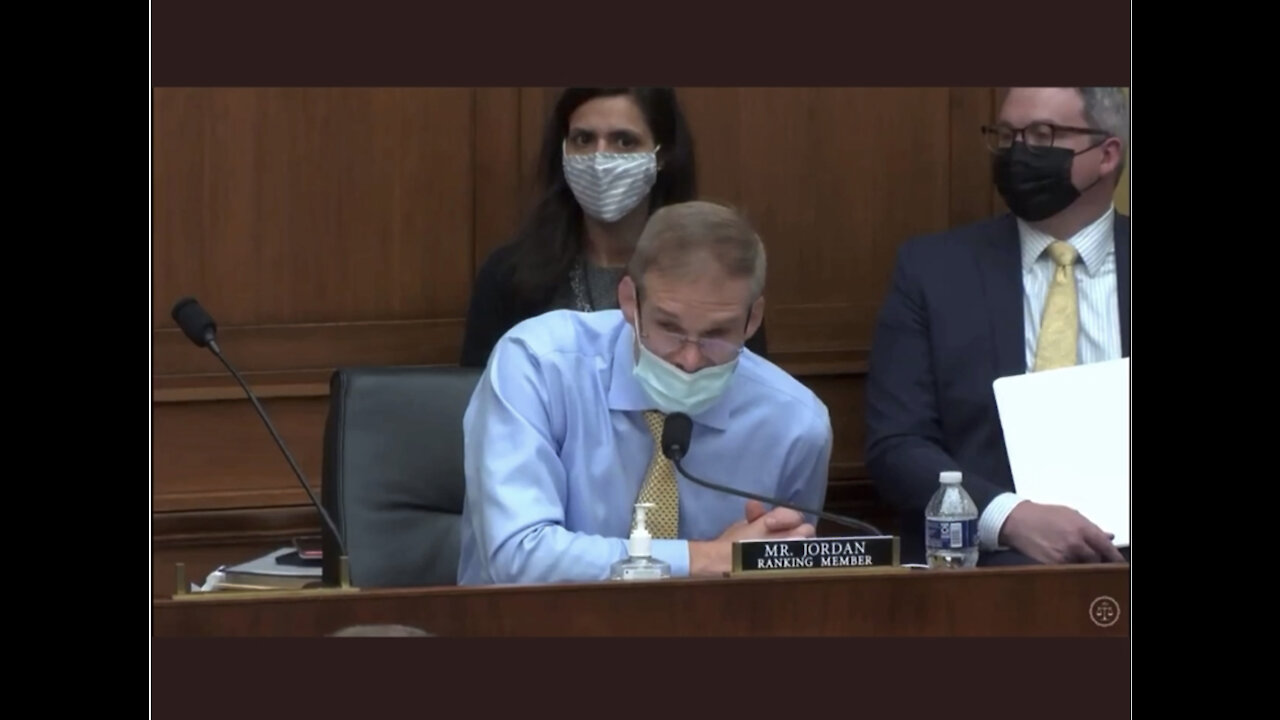 Jim Jordan ask a question and watch what happens