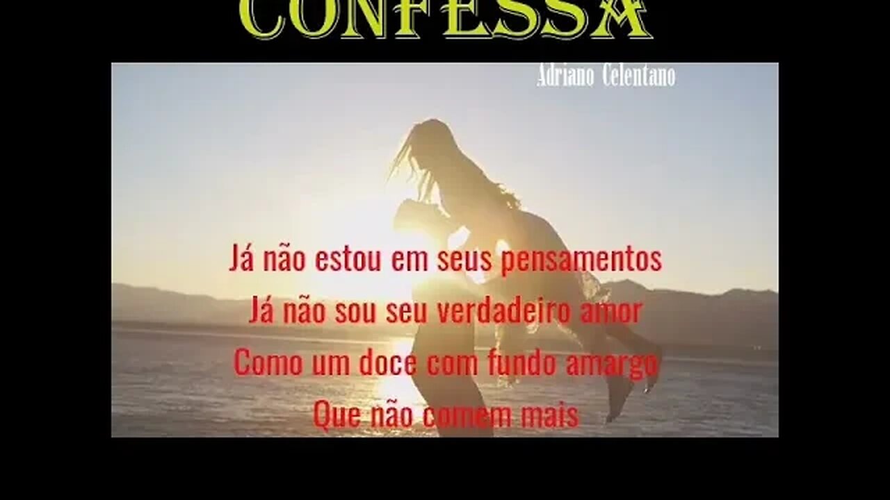 Confessa - versos traduzidos