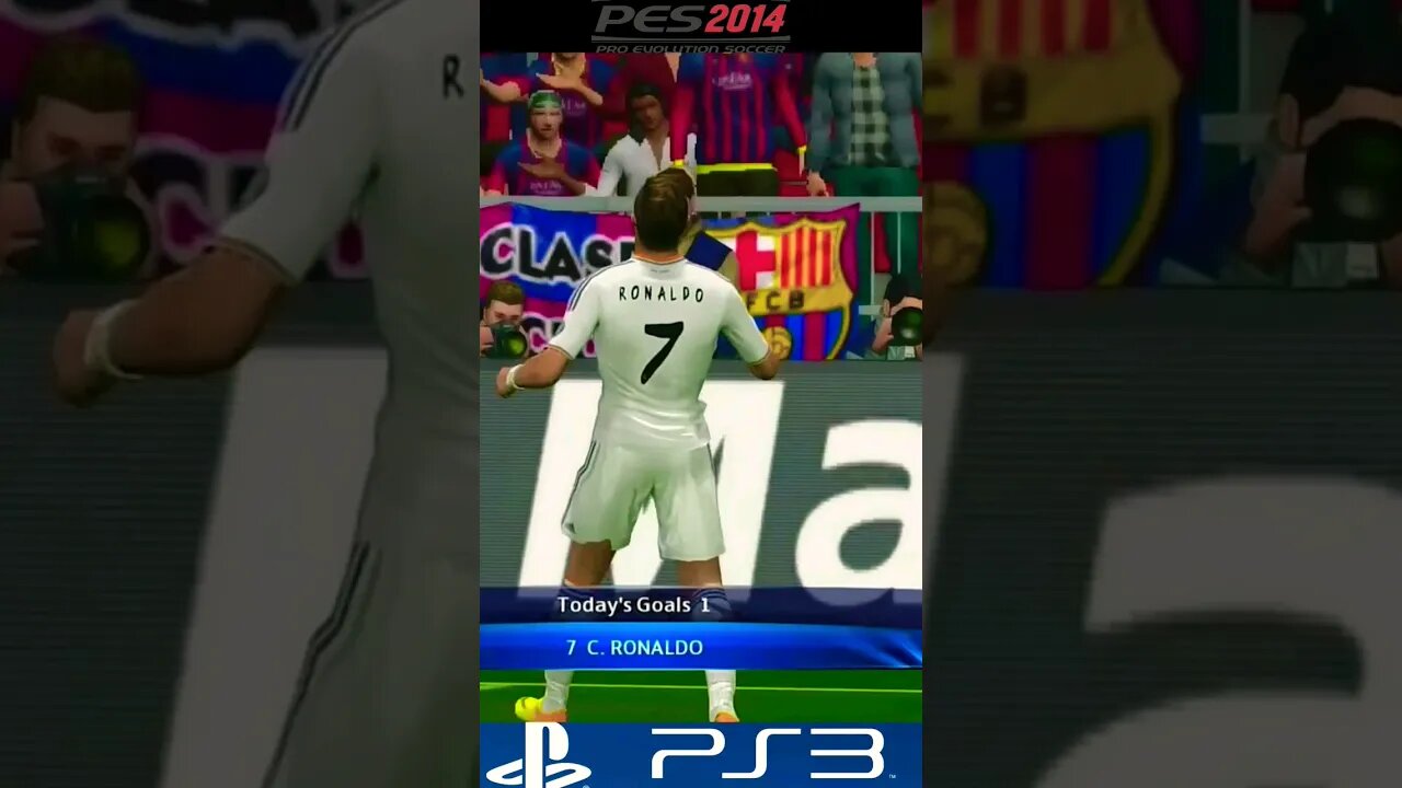 Cristiano Ronaldo Goal & Celebration- PES 2014 PS3 #shorts