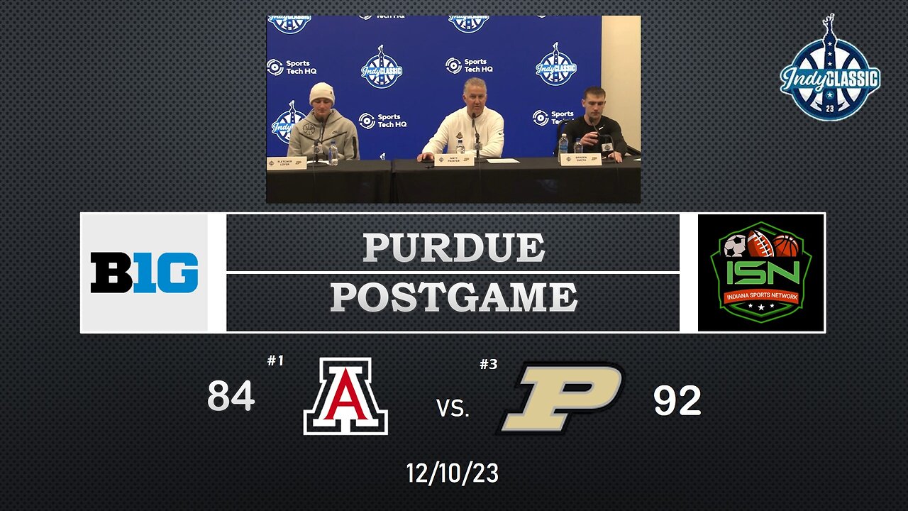 Purdue MBB Postgame Press Conference 2023 Indy Classic